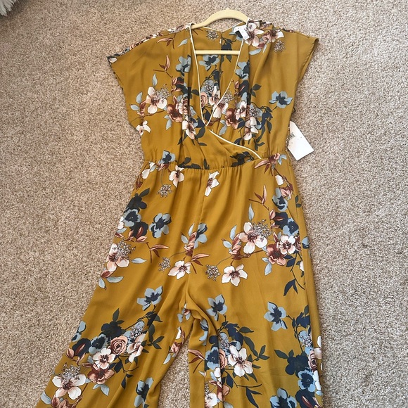 NWT Leith Yellow Mineral Long Romper Size M - Picture 10 of 10